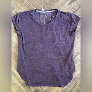 Champion Women's Heathered Purple Short Sleeve Tee